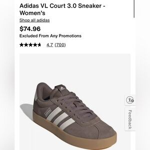 Adidas Women’s Brown and White Sneakers